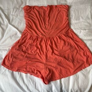 Wild Fable Coral Strapless Romper